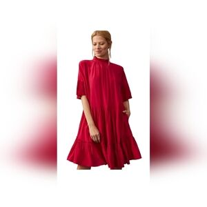 Scotch & Soda Vibrant Red Midi Dress